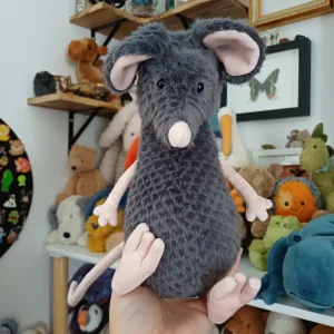A photo of Lachlan Sad Rat Jellycat taken by herbgardenplush