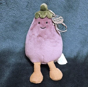 Amuseables Aubergine Bag Charm Jellycat photo