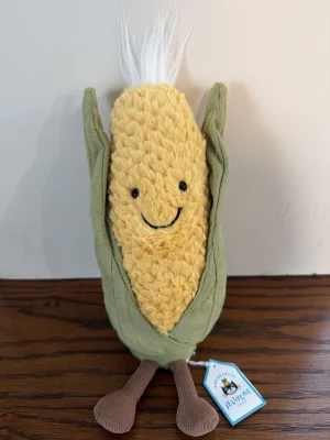 A photo of Amuseables Sweetcorn Jellycat taken by Madison_Marie