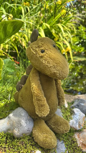 Bashful Dino (Dark Green) Jellycat photo
