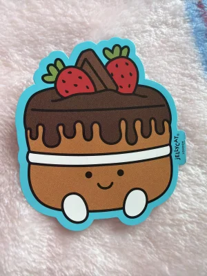 Glacy Chocolate Cake Sticker Jellycat photo