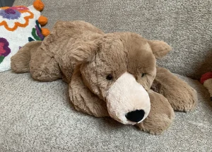 Woody Bear Lying Jellycat photo