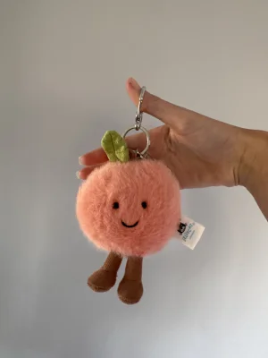 Amuseables Peach Bag Charm Jellycat photo