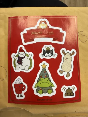 Christmas Sticker Sheet (2024) Jellycat photo