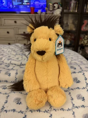 Bashful Lion (Dark Mane) - Medium Jellycat | Jelly Journal