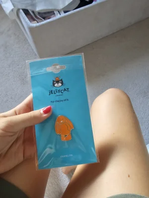 Amberley Bunny Pin Badge Jellycat photo