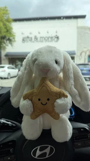 Cream Bunny with Star Jellycat photo