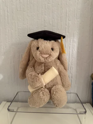 A photo of Bashful Bunny Graduation Outfit Jellycat taken by Bethanyxox