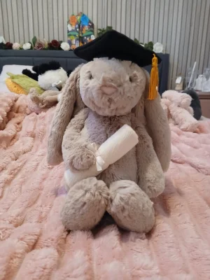 A photo of Bashful Bunny Graduation Outfit Jellycat taken by Ameliaj2015