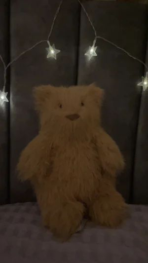 A photo of Bartholomew Bear Bouffant Jellycat taken by XameliaedenX