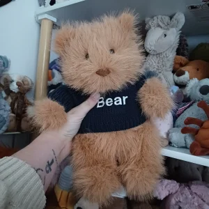Bartholomew Bear Bouffant with Personalised Navy Jumper Jellycat photo uploaded by herbgardenplush