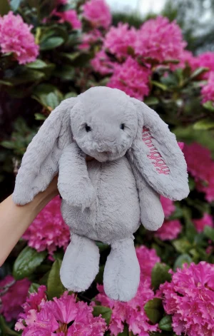Bashful Silver Bunny - Medium Jellycat photo