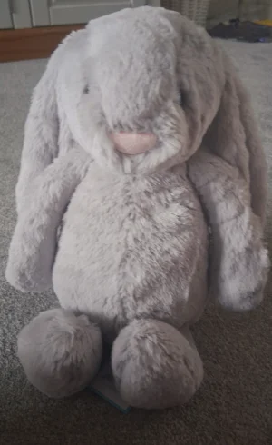 Bashful Silver Bunny - Medium Jellycat photo