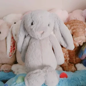Bashful Silver Bunny - Medium Jellycat | Jelly Journal