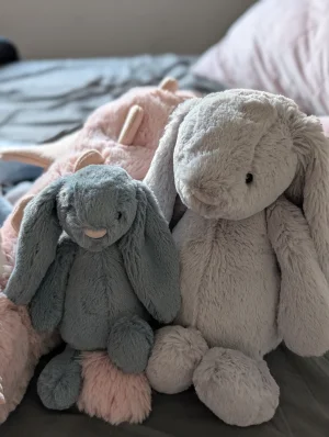 Bashful Silver Bunny - Medium Jellycat | Jelly Journal