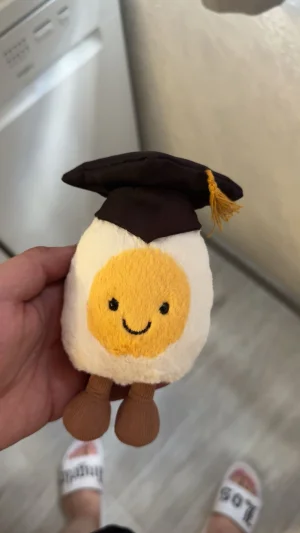 Amuseables Boiled Egg Graduation Jellycat photo