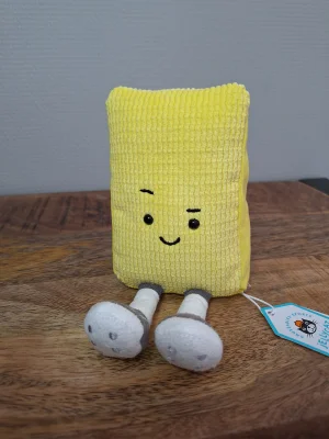 A photo of Amuseables Sports Warni Yellow Card Jellycat taken by Sofie
