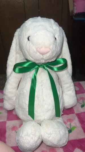 Bashful Cream Bunny - Medium Jellycat photo uploaded by mayasjellycats133