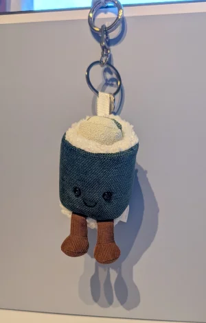 A photo of Amuseables ​Hosomaki Bag Charm Jellycat taken by JellycatChaos