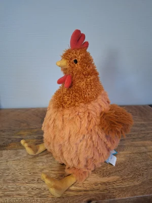 A photo of Cecile Chicken Jellycat taken by Sofie