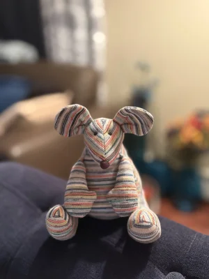 Jellycat X Muji Striped Mouse Jellycat photo