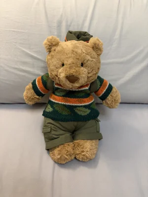 Bartholomew Bear Hiking Outfit Jellycat photo uploaded by twigletfitz
