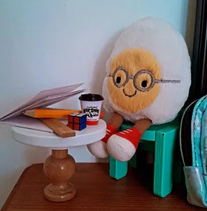 Amuseables Boiled Egg Geek Jellycat photo