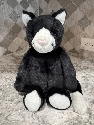 Bashful Black & White Kitten - Medium Jellycat photo
