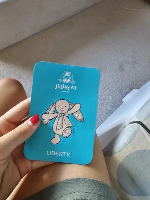 Liberty Shepherdley Bunny Sticker Jellycat photo