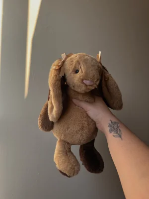 Bashful Patchwork Brown Bunny Jellycat photo