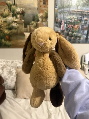 Bashful Patchwork Brown Bunny Jellycat photo