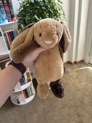 Bashful Patchwork Brown Bunny Jellycat photo