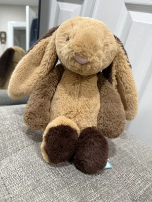 Bashful Patchwork Brown Bunny Jellycat photo