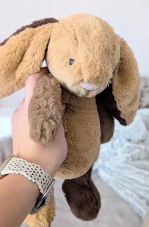  Patchwork Brown Bunny　うさぎ　ぬいぐるみ Bashful Patchwork Brown Bunny Jellycat | Jelly Journal