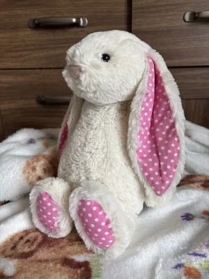 Bashful Strawberry Pink Polka Dot Bunny Jellycat | Jelly Journal