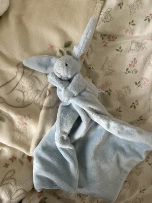 Personalised Bashful Blue Bunny Soother Jellycat photo