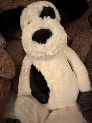 Bashful Black & Cream Puppy - Tiny Jellycat photo