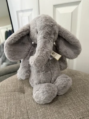 Bashful Luxe Elephant Thuddeus - Medium Jellycat photo
