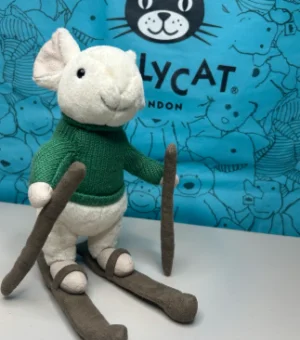 Merry Mouse Skiing Jellycat photo