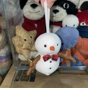 A photo of Festive Folly Snowman Jellycat taken by Tiff