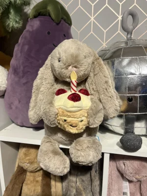 Bashful Beige Bunny 'Birthday' Jellycat | Jelly Journal