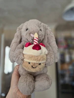 ジェリーキャット Bashful Beige Bunny ‘Birthday’ Jellycat Bashful Beige Bunny 'Birthday'-BNWT-100% Authentic