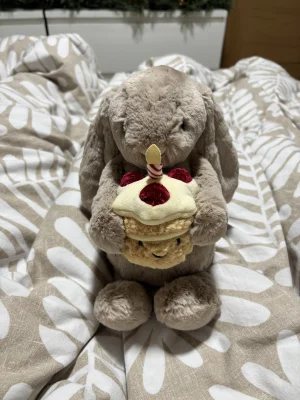 Bashful Beige Bunny 'Birthday' Jellycat | Jelly Journal