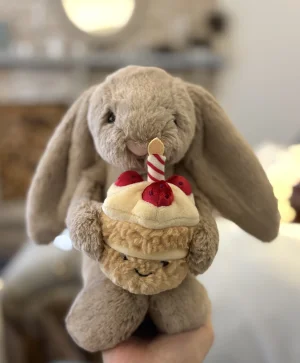Bashful Beige Bunny 'Birthday' Jellycat | Jelly Journal