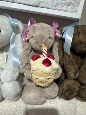 Bashful Beige Bunny 'Birthday' Jellycat | Jelly Journal