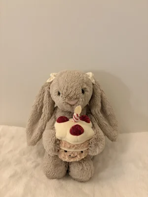 Bashful Beige Bunny 'Birthday' Jellycat photo