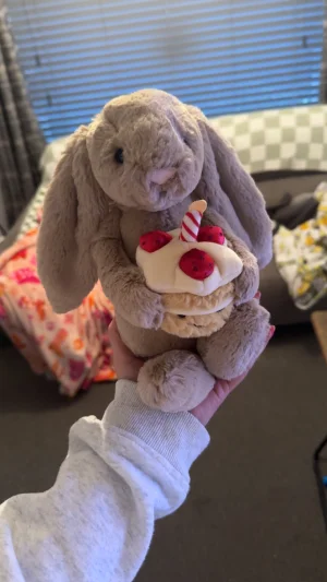 Bashful Beige Bunny 'Birthday' Jellycat photo