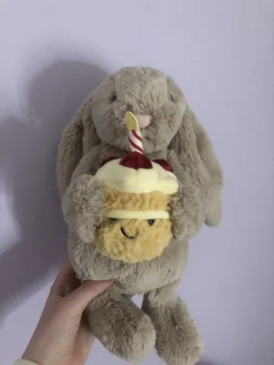 Bashful Beige Bunny 'Birthday' Jellycat | Jelly Journal