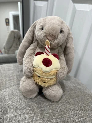 Bashful Beige Bunny 'Birthday' Jellycat | Jelly Journal