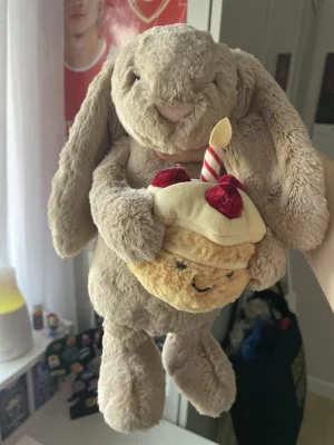 Bashful Beige Bunny 'Birthday' Jellycat | Jelly Journal